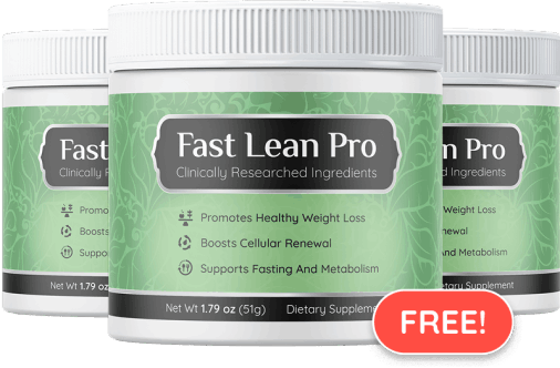 3 bottle Fast Lean Pro supplement bottles 'FREE GIFT' for 6 bottle Claritox Pro buyers.